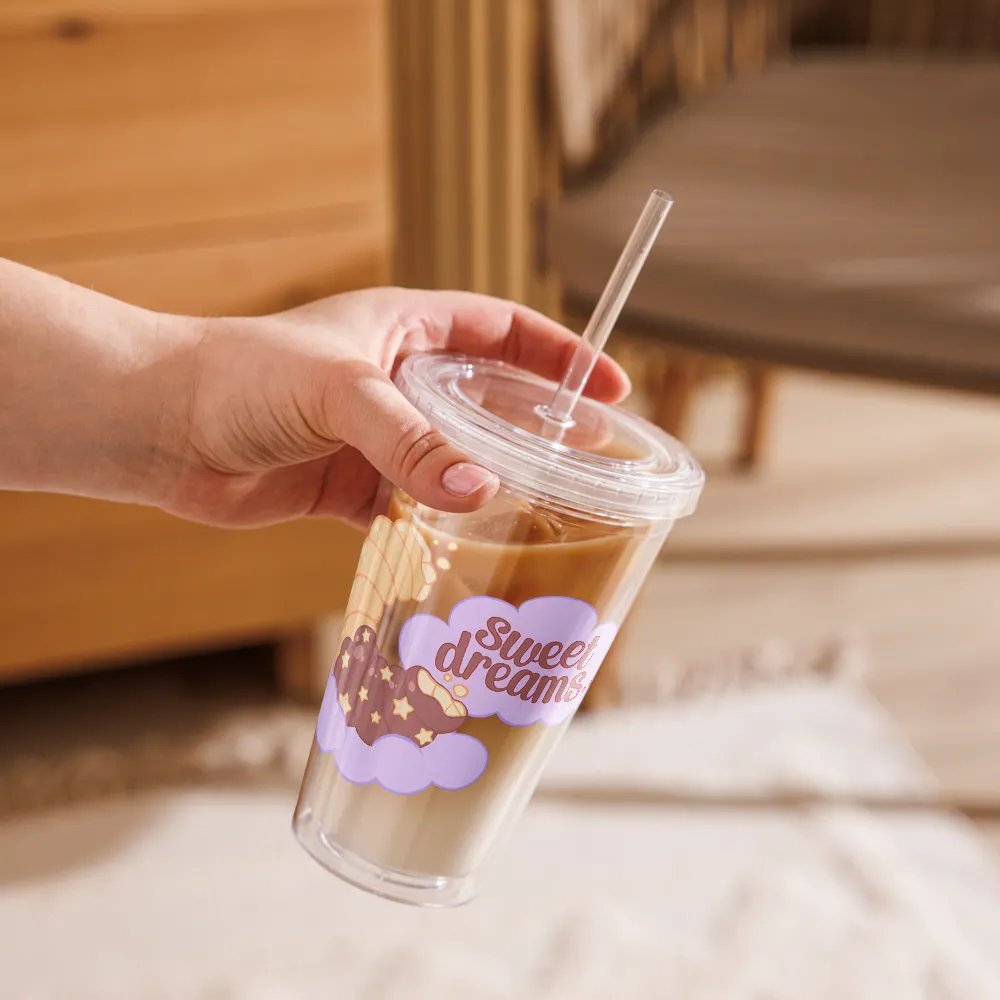 ꒰ ☆ Cinnaminnie's PJs ☆ ꒱ Clear Plastic Tumbler product image (9)