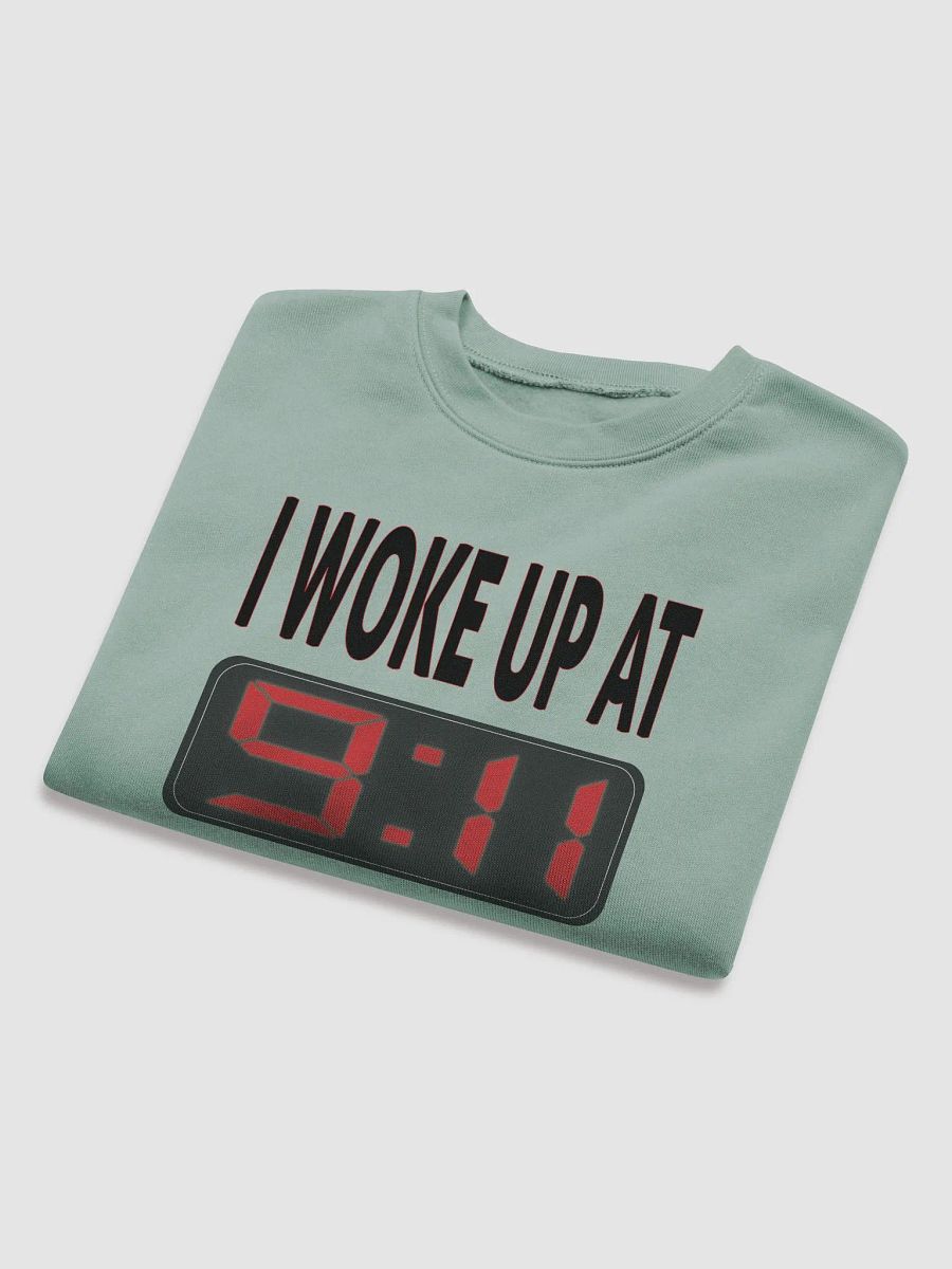 I Woke Up At 9:11 - Bella+Canvas Women's Fleece Crop Sweatshirt product image (5)