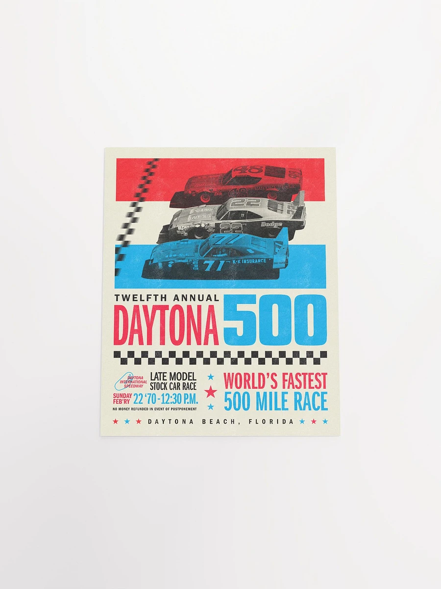 Vintage Daytona 500 Art Print product image (6)
