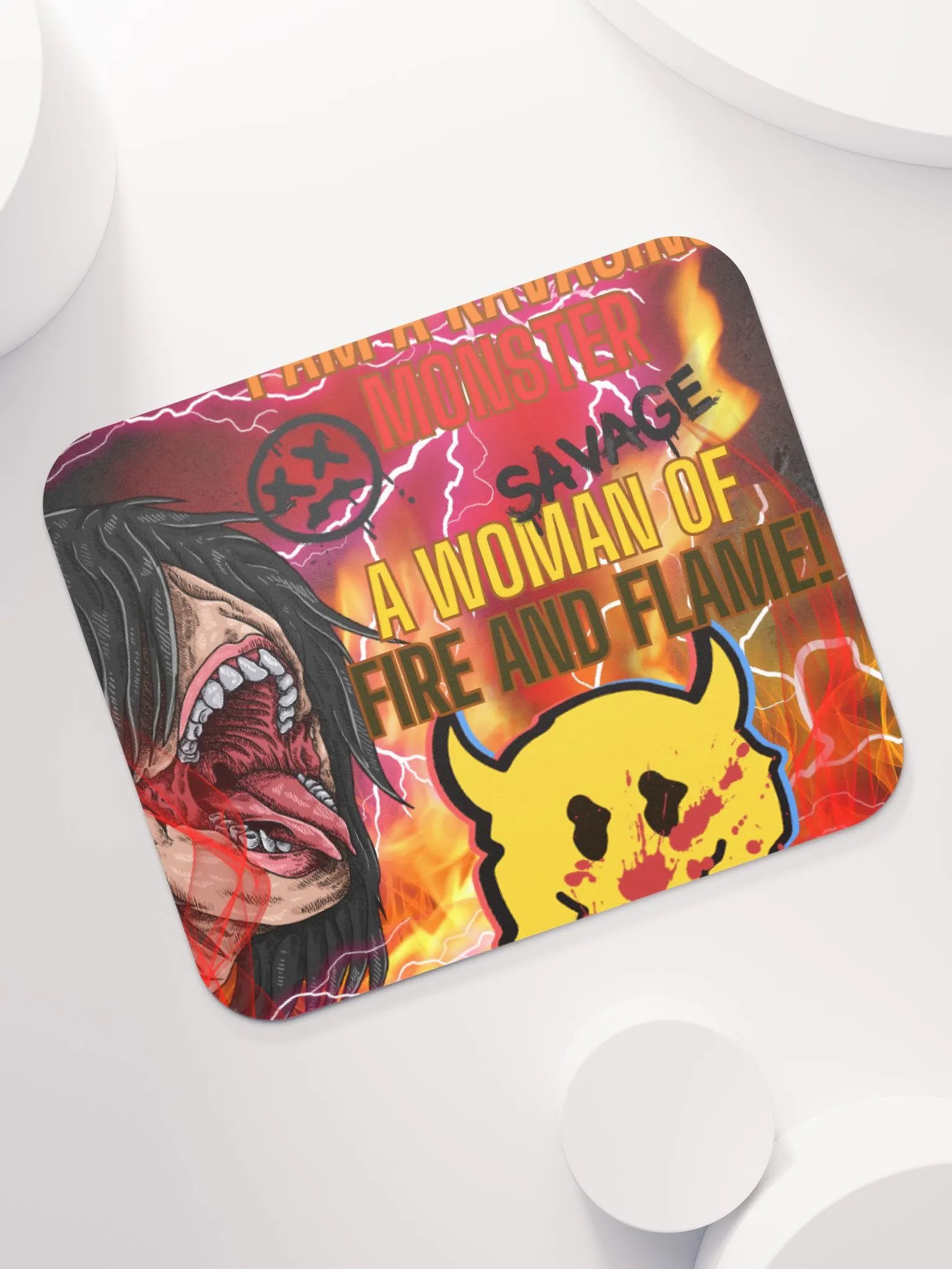 Woman of Flame Mouse Pad product image (7)
