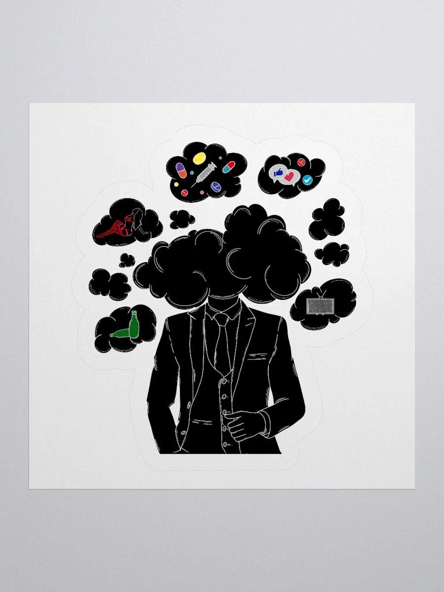 Head in the clouds Kiss Cut Stickers product image (1)