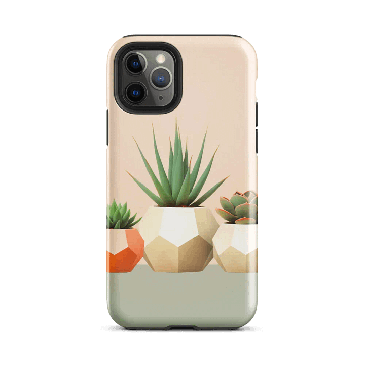 Geometric Succulent Trio iPhone® Tough Case product image (25)