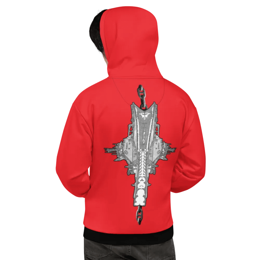 Red Foss double tug Sketch Hoodie product image (8)