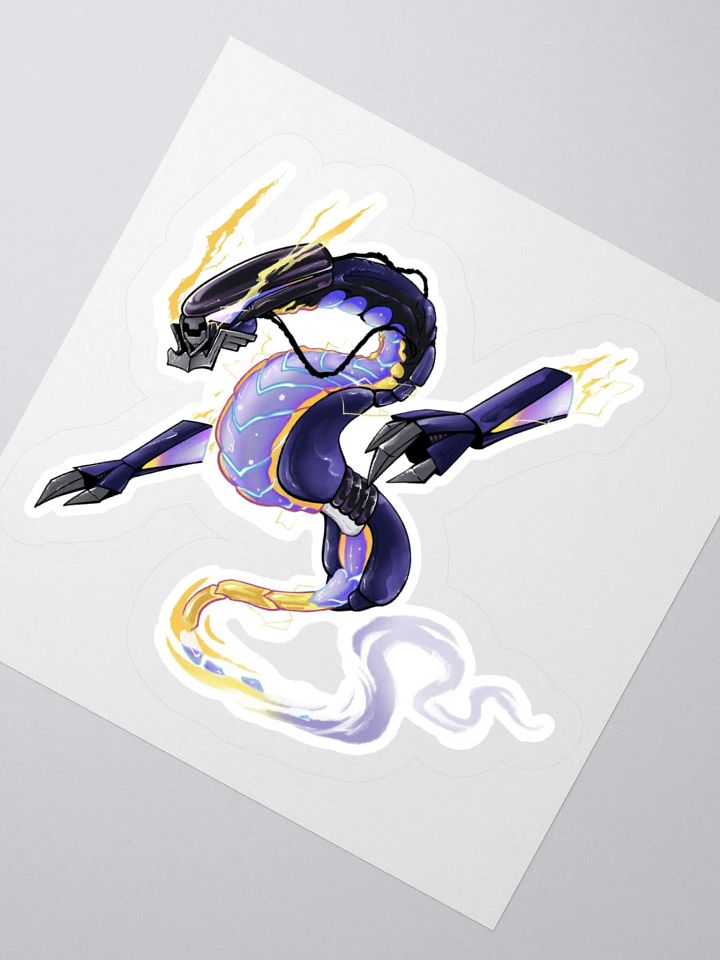 Electric Dragon Kiss Cut Sticker product image (2)