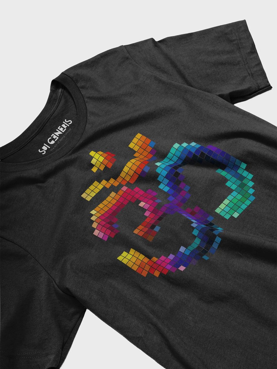 Pixelated Cosmic Frequencies Stylized T-Shirt product image (3)