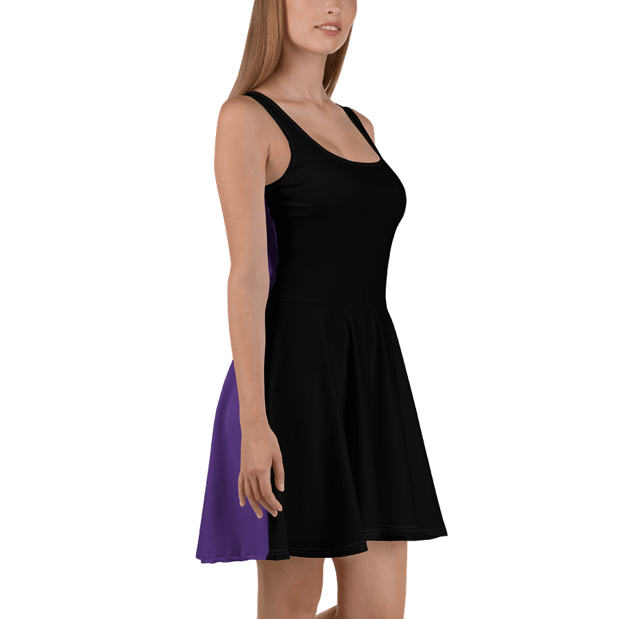 Midnight Veil Designs Black and Purple Fantasy Skater Dress - XS to 3XL product image (4)