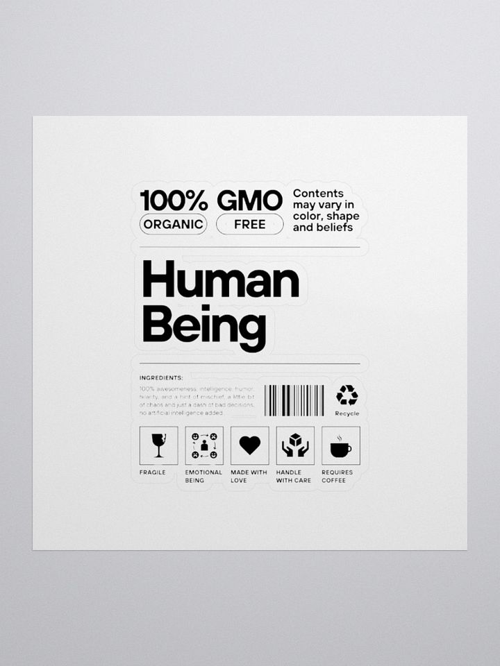 Human Being: Sticker product image (1)