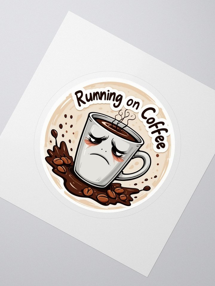 Grumpy Coffee Cup Kiss Cut Stickers product image (2)