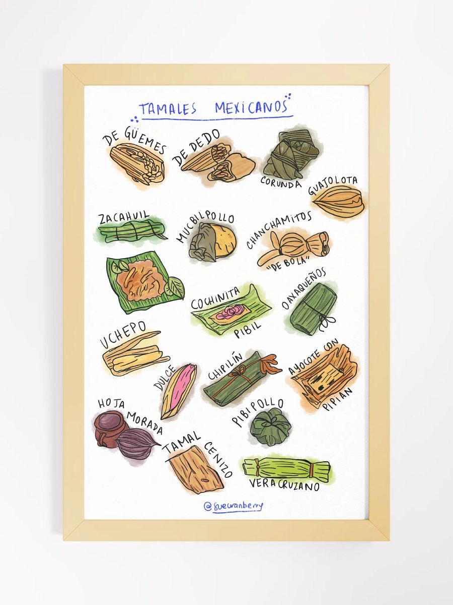 Tamales Mexicanos Framed Poster product image (1)
