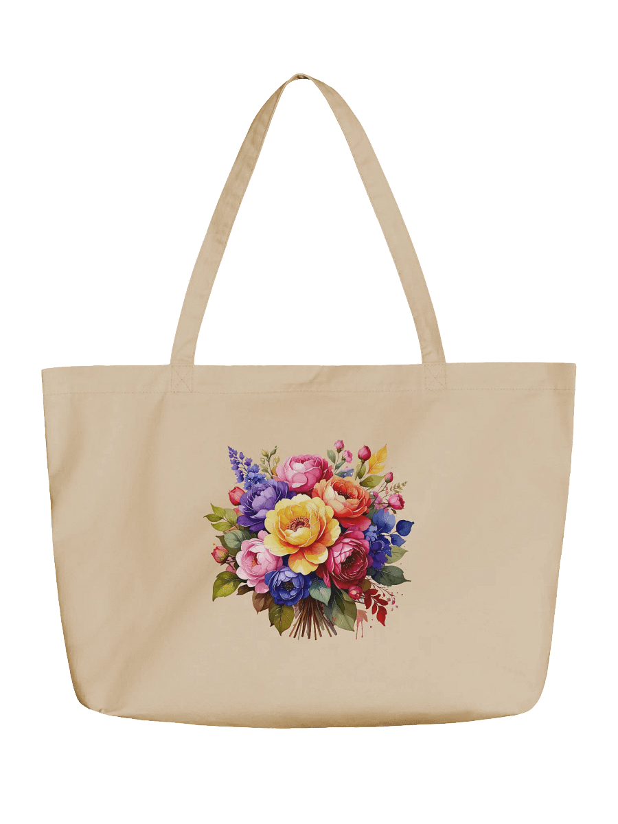 Columbia Road Market Floral Eco Organic Cotton Tote Bag product image (1)