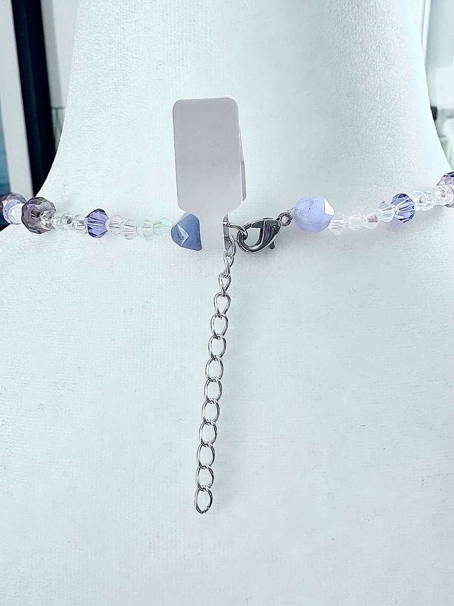 Lilac Drift | Single Sea Glass Pendant Necklace | Handmade Coastal Charm Jewelry by Monique Faella Designs™ | MFD-00029 product image (3)