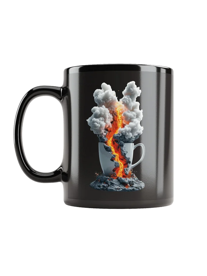 Volcanic Eruption Black Coffee Mug product image (2)