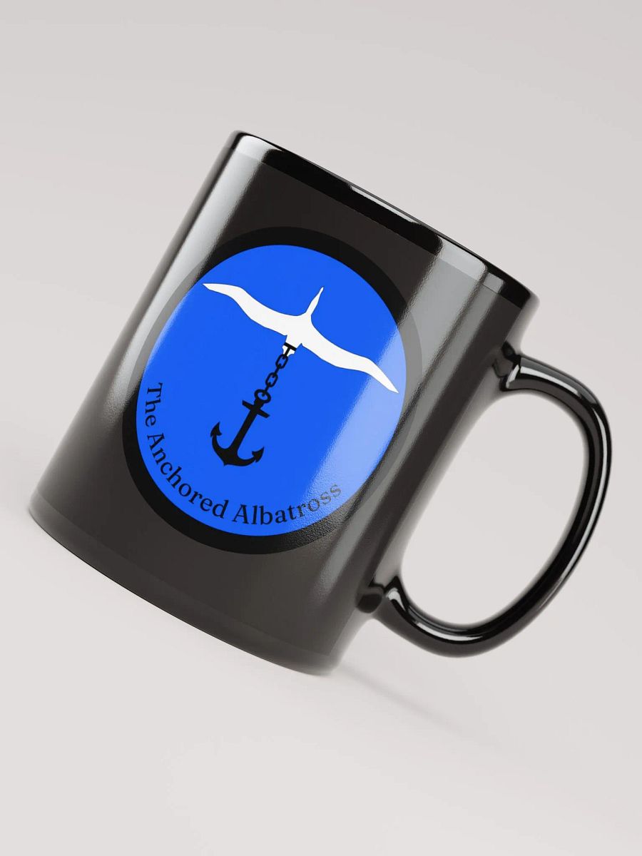 Anchored Albatross Black Glossy Mug product image (8)
