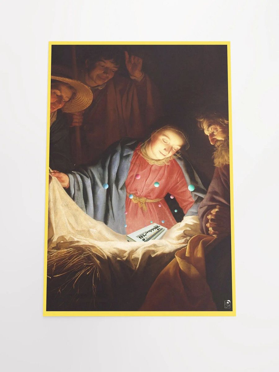 Adoration of the baby 909 by Frank Fonik , Techno EDM Matte Paper Poster product image (3)