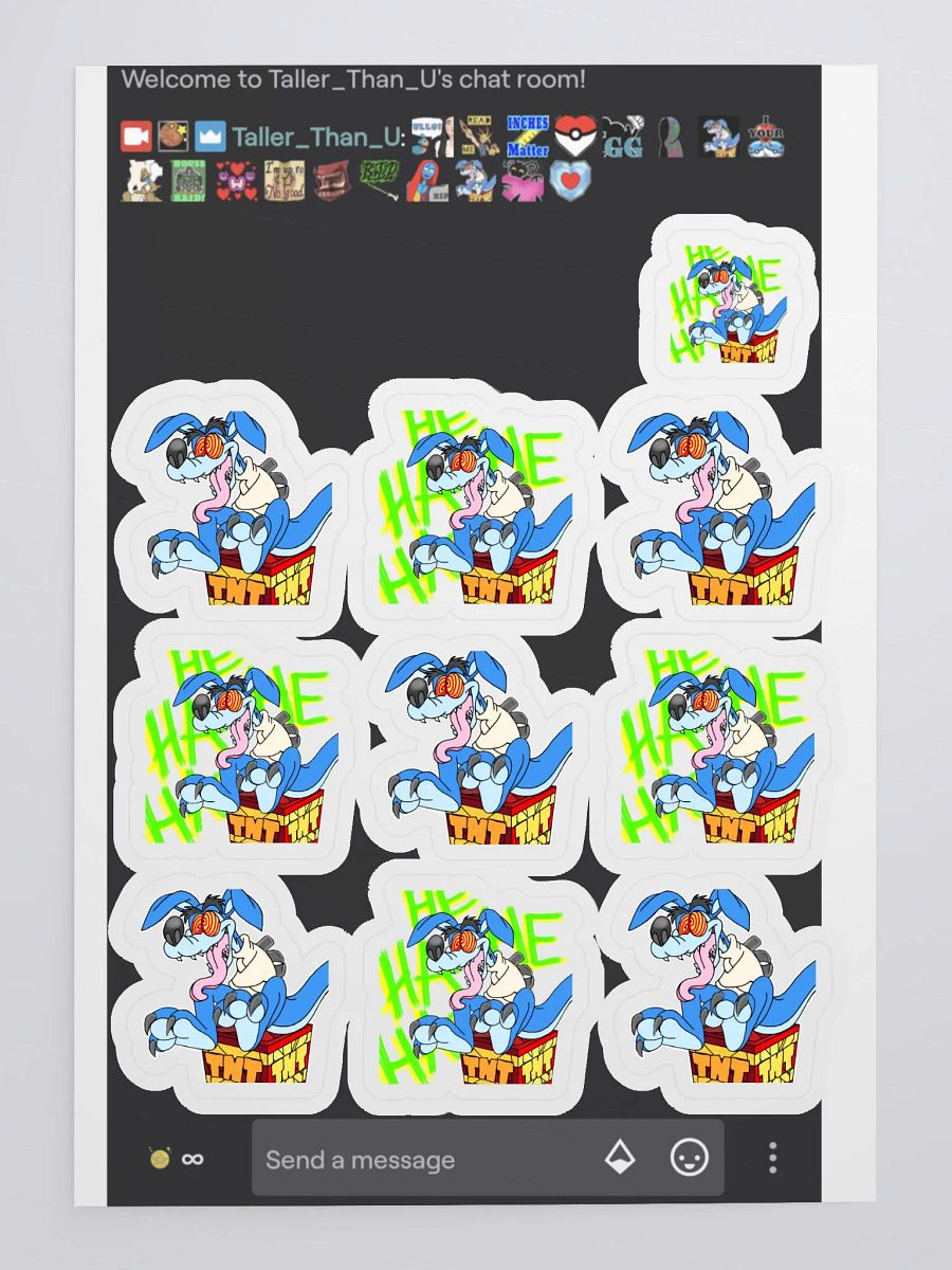 Ripper Roo Crash Bandicoot LMAO/CRAZY emote Sticker Pack (10 pieces) product image (3)
