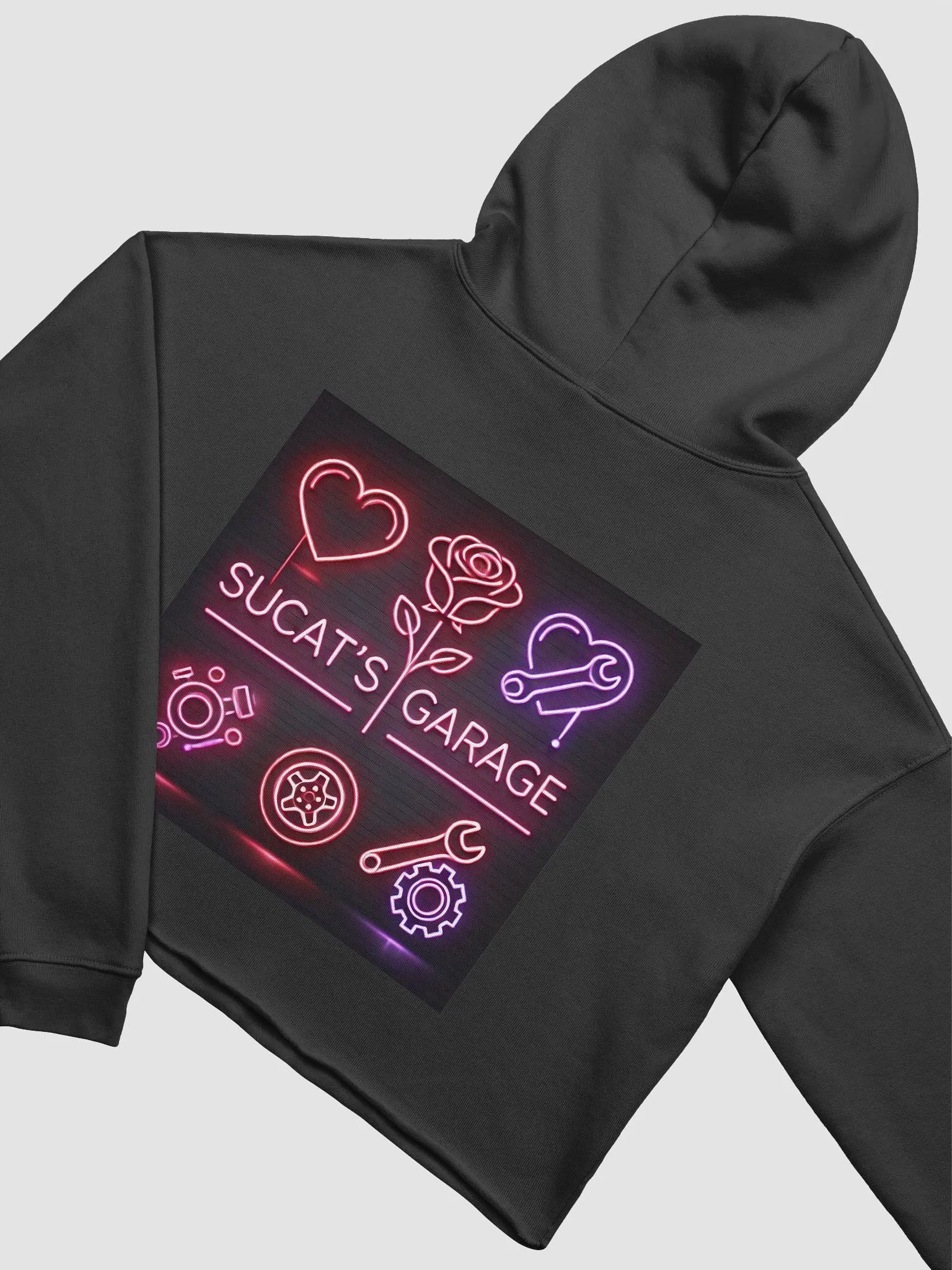 Neon Dream Crop Hoodie product image (4)