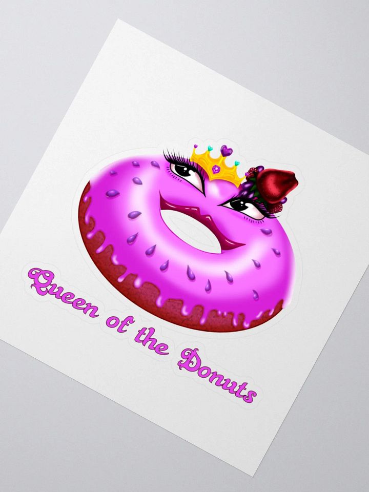 Queen of the Donuts KissCut Sticker product image (5)