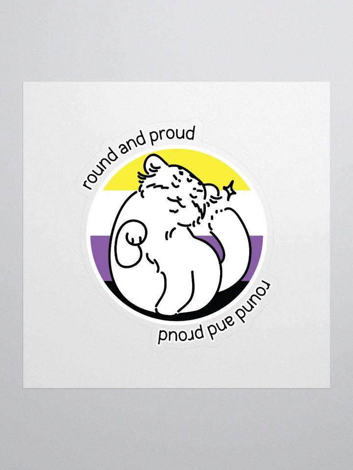 Round and Proud Manul Nonbinary Version - Sticker product image (1)