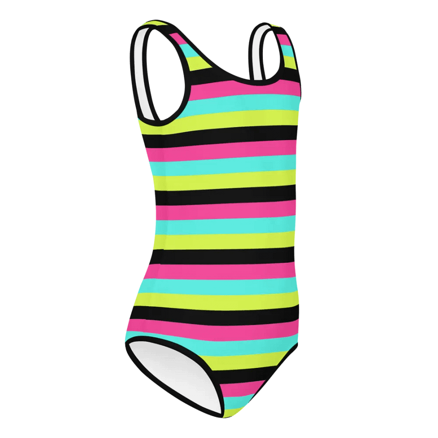 Colorful Swimsuit for Girls with stripes, Leopard Collection product image (1)