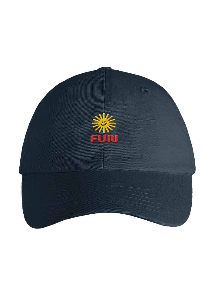 Youth “FUN” Cap with Smiling Sun | Adjustable Cotton Twill Hat product image (1)