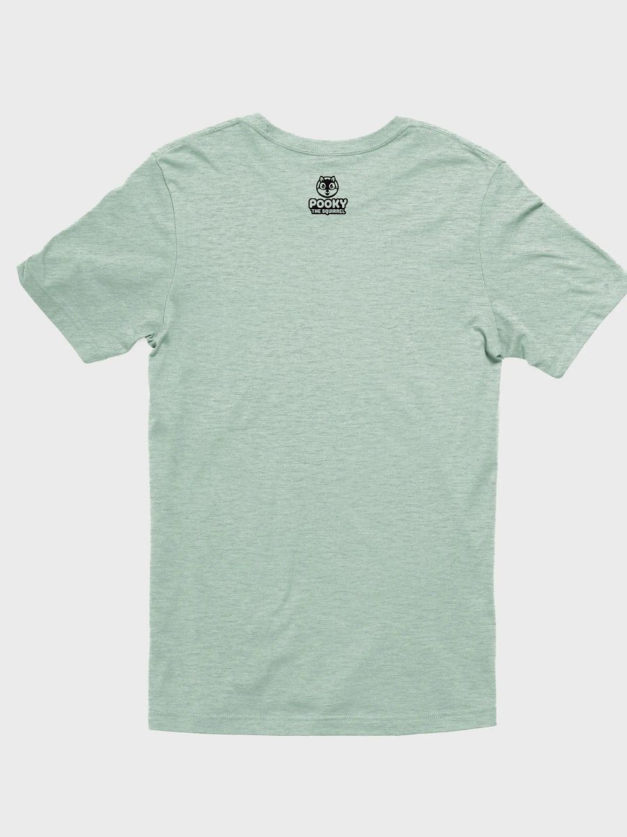 Super Soft and Flattering Tee: Official Pooky Logo, both on front and back. Green product image (2)