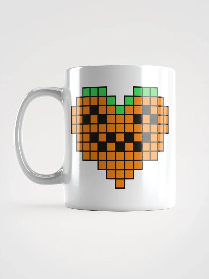 Pumpkin Heart White Glossy Mug product image (1)