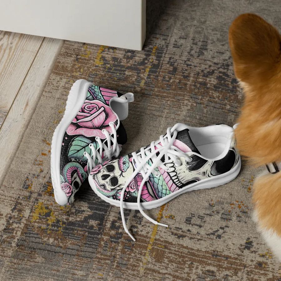 Cosmic Skull and Roses - Women's Sneakers product image (6)