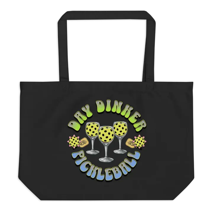 Day Dinker Pickleball Wine Circle Organic Tote product image (1)