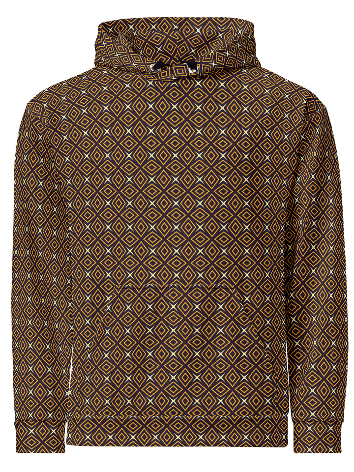 Diamond Dunes Geometric Allover Print Hoodie for Men and Women product image (2)