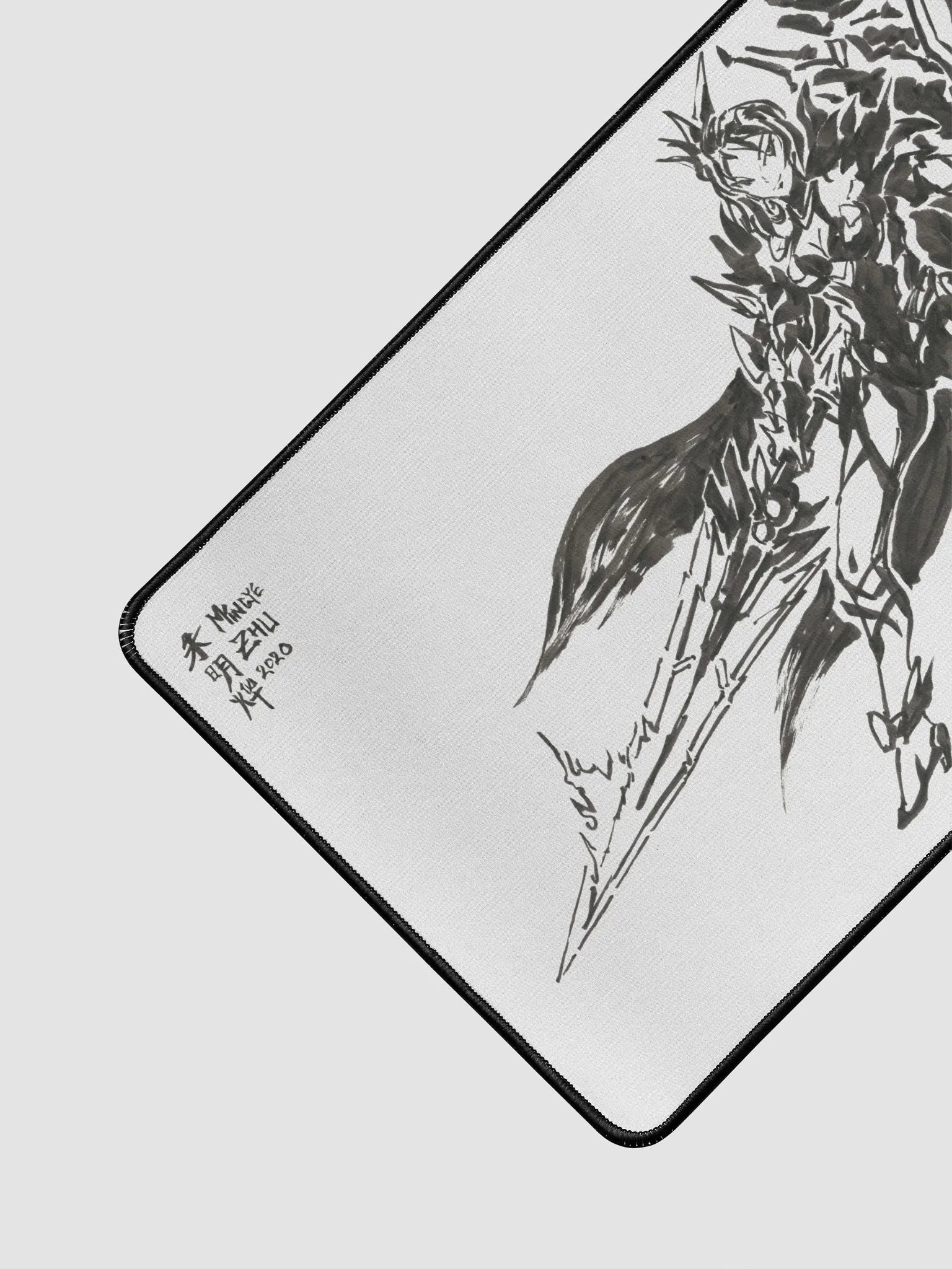 Vermillion Knight Himeko Ink Deskmat 12x18 product image (2)