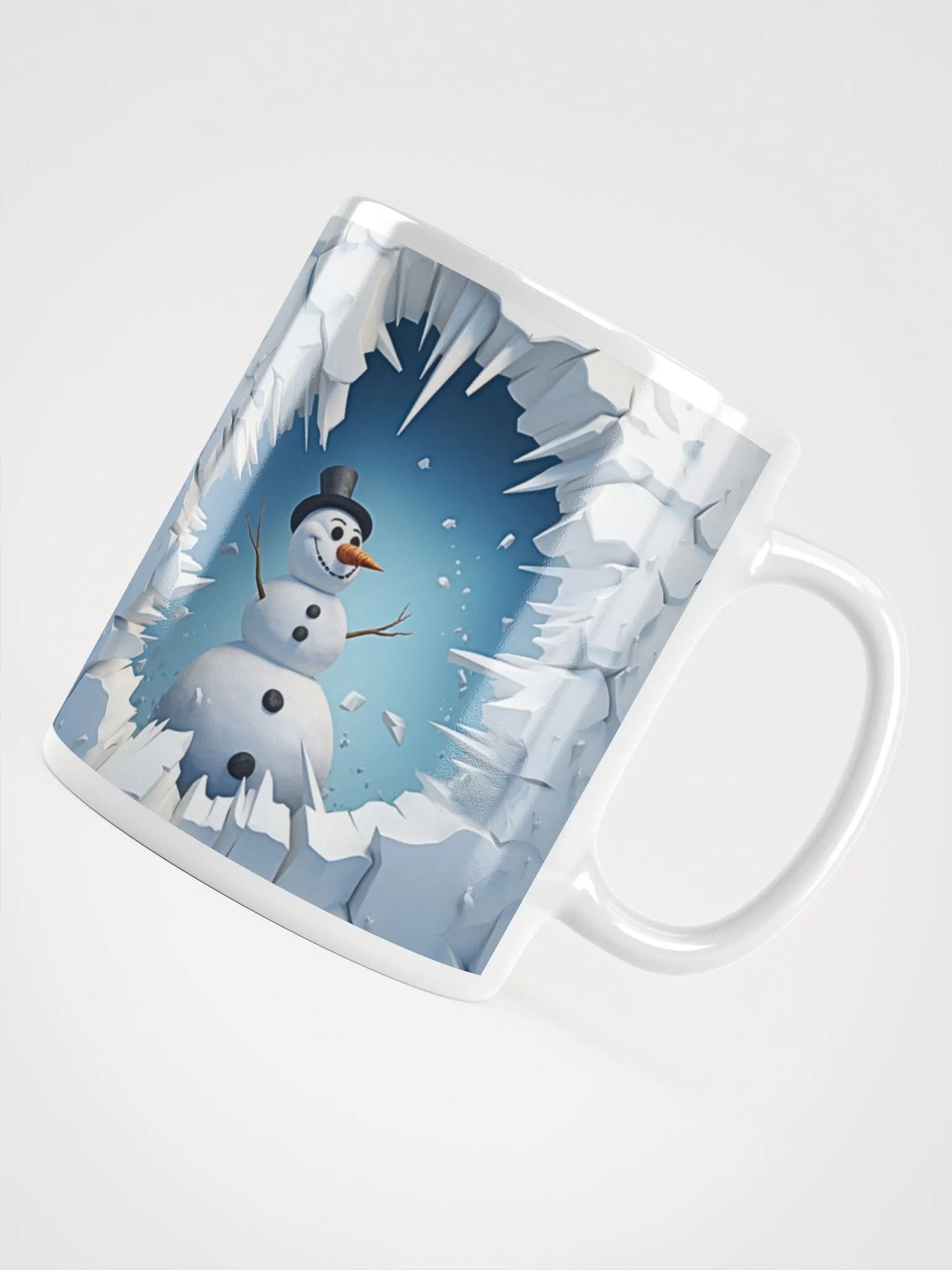 Snowy Smiles 3D Christmas Mug - Twice the Delight! product image (4)
