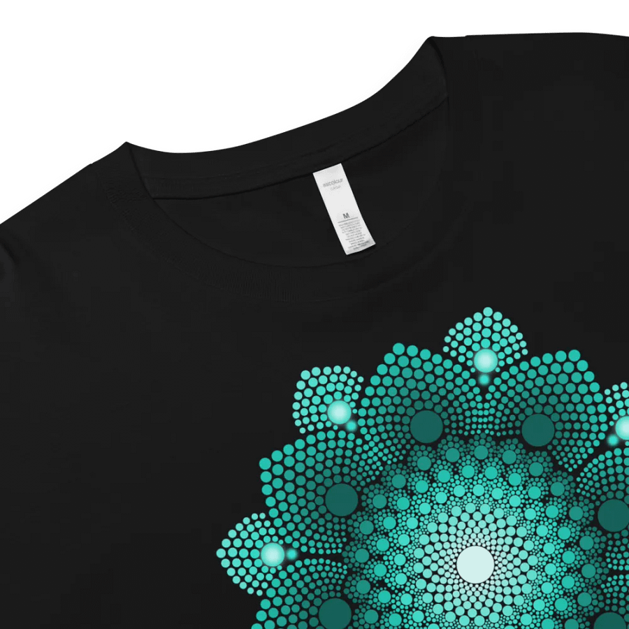 Turquoise Dot Mandala Women's Crop Top product image (4)