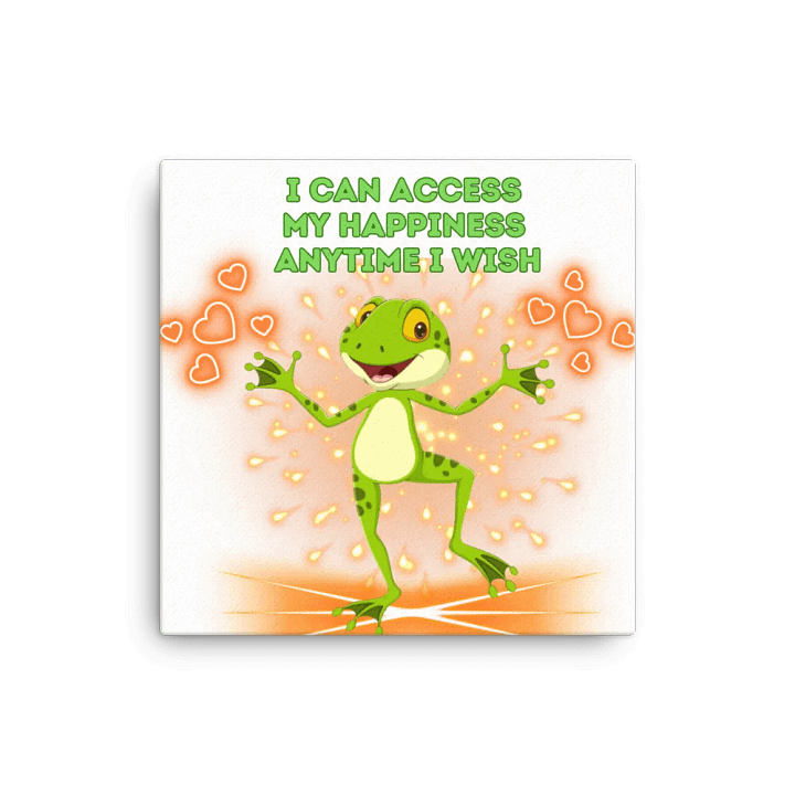 canva print happy frog wisdom quote product image (1)