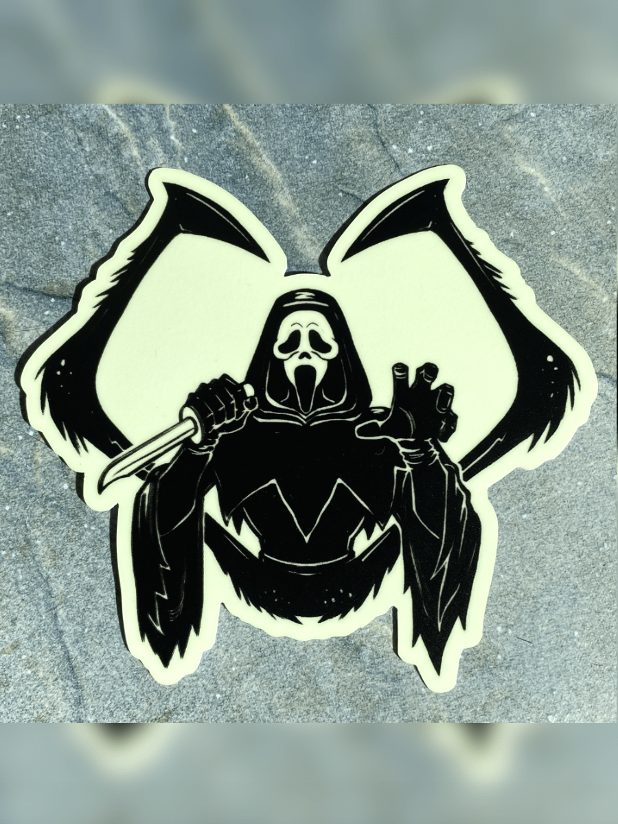 Ghoul Slasher Sticker (glow-in-the-dark + waterproof) product image (4)