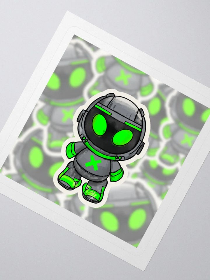 Robotic Alien Kiss Cut Stickers product image (6)