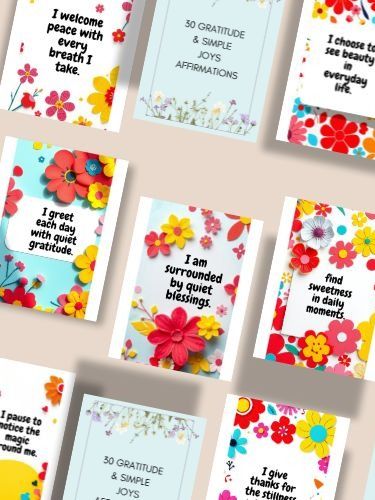 30 Gratitude & Simple Joys Affirmations product image (3)