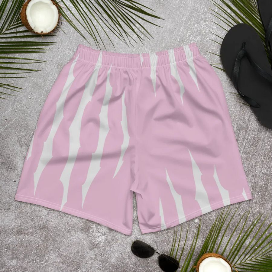 [ ITZJOEL44 ] PINK/WHITE Athletic Shorts product image (8)