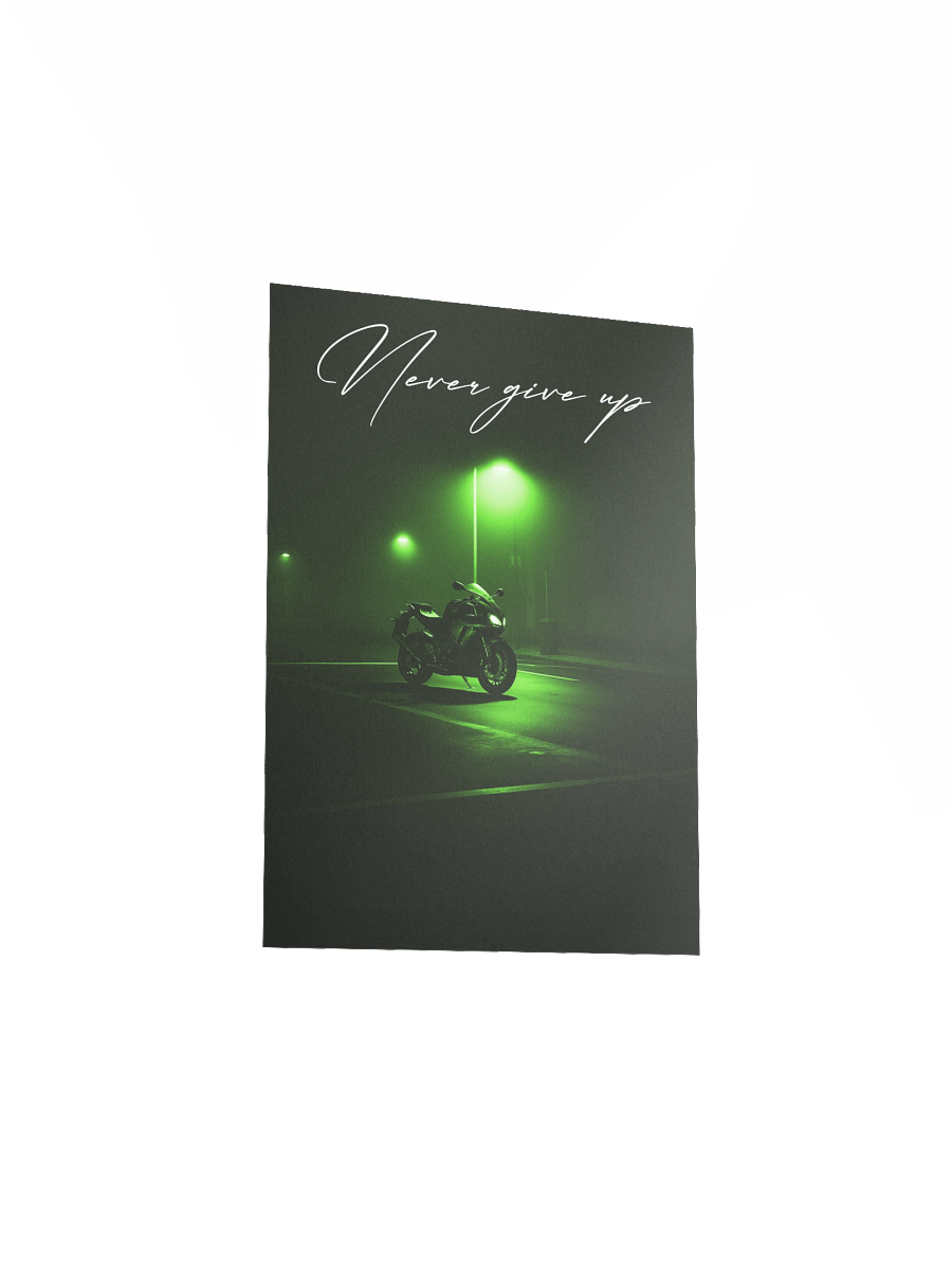 "Never Give Up" Handwritten Matte Poster product image (13)