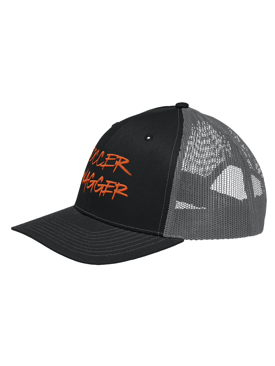 Orange Handwritten Soccer Swagger Trucker Hat product image (2)