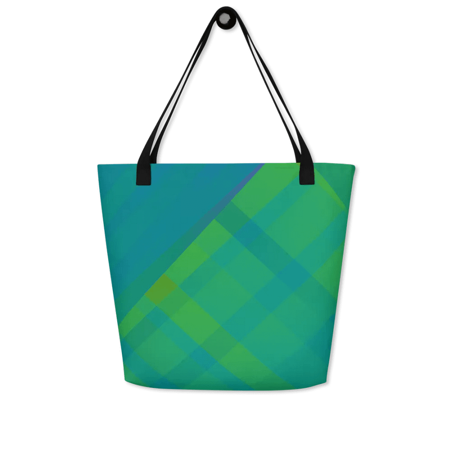 Vibrant Plaid Dreams Tote Bag for moms friends art students product image (5)