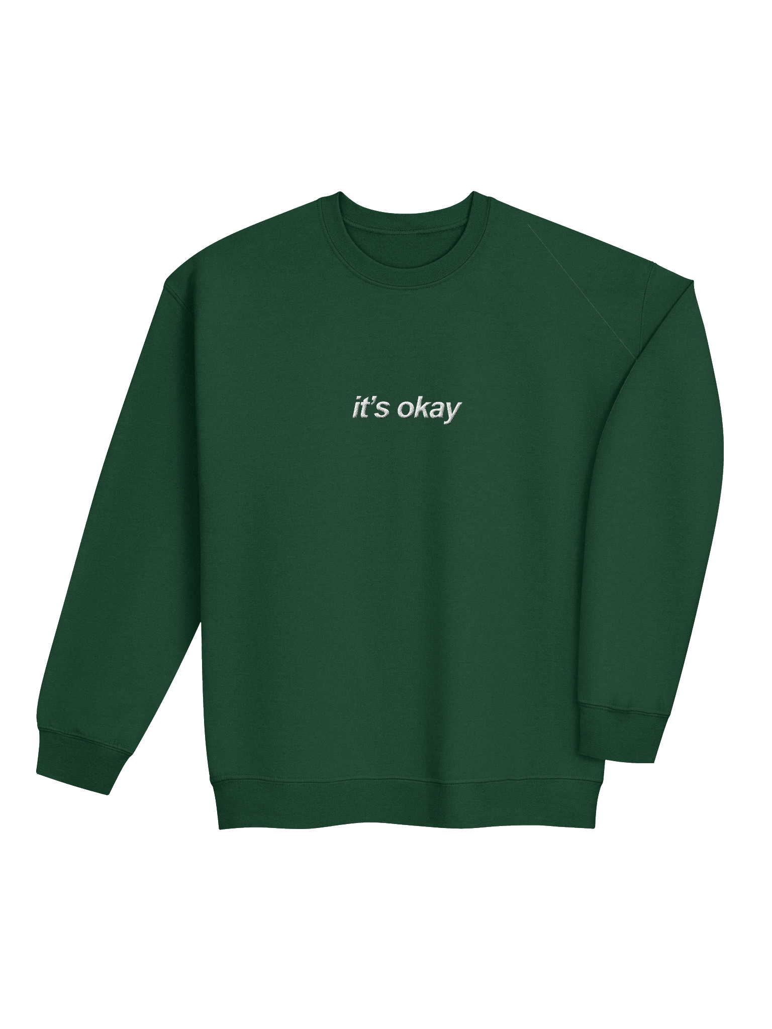 The "It's Okay" Embroidered Crewneck product image (5)