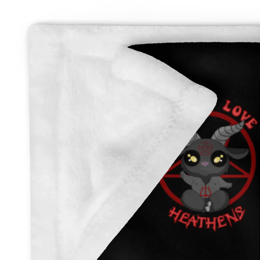 Peace, Love, Heathens Throw - Red product image (12)