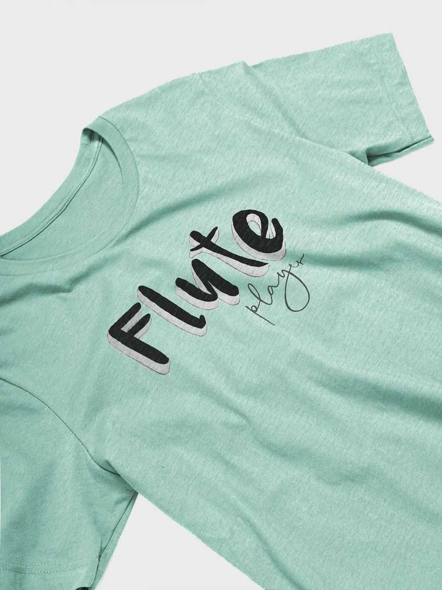 3D Flute Player Typography T-Shirt - Unisex product image (4)