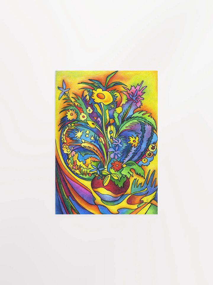 Vibrant Floral Symphony Poster - Bright Bouquet 1 product image (1)