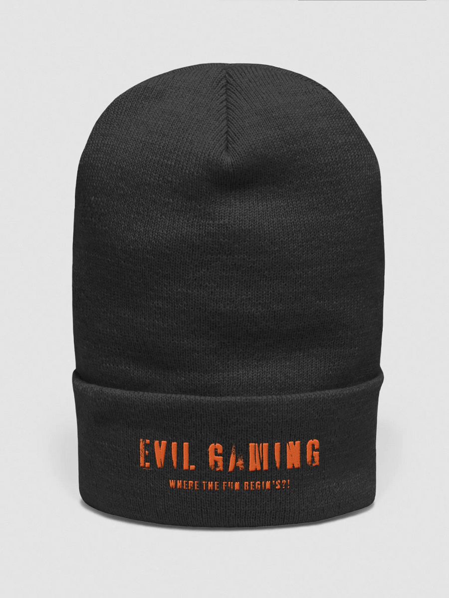 EVIL GAMING Cuffed Beanie: Where the Fun Begins! product image (1)