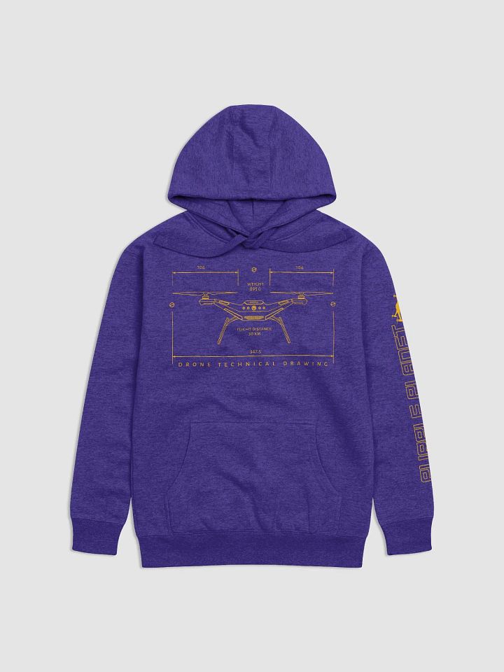 Drone Technical Drawing Hoodie product image (3)
