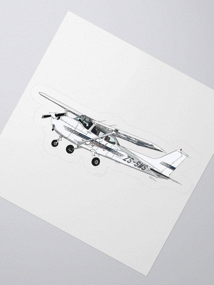 Cessna 172 Skyhawk II ZS-SMS Aviation Sticker product image (6)