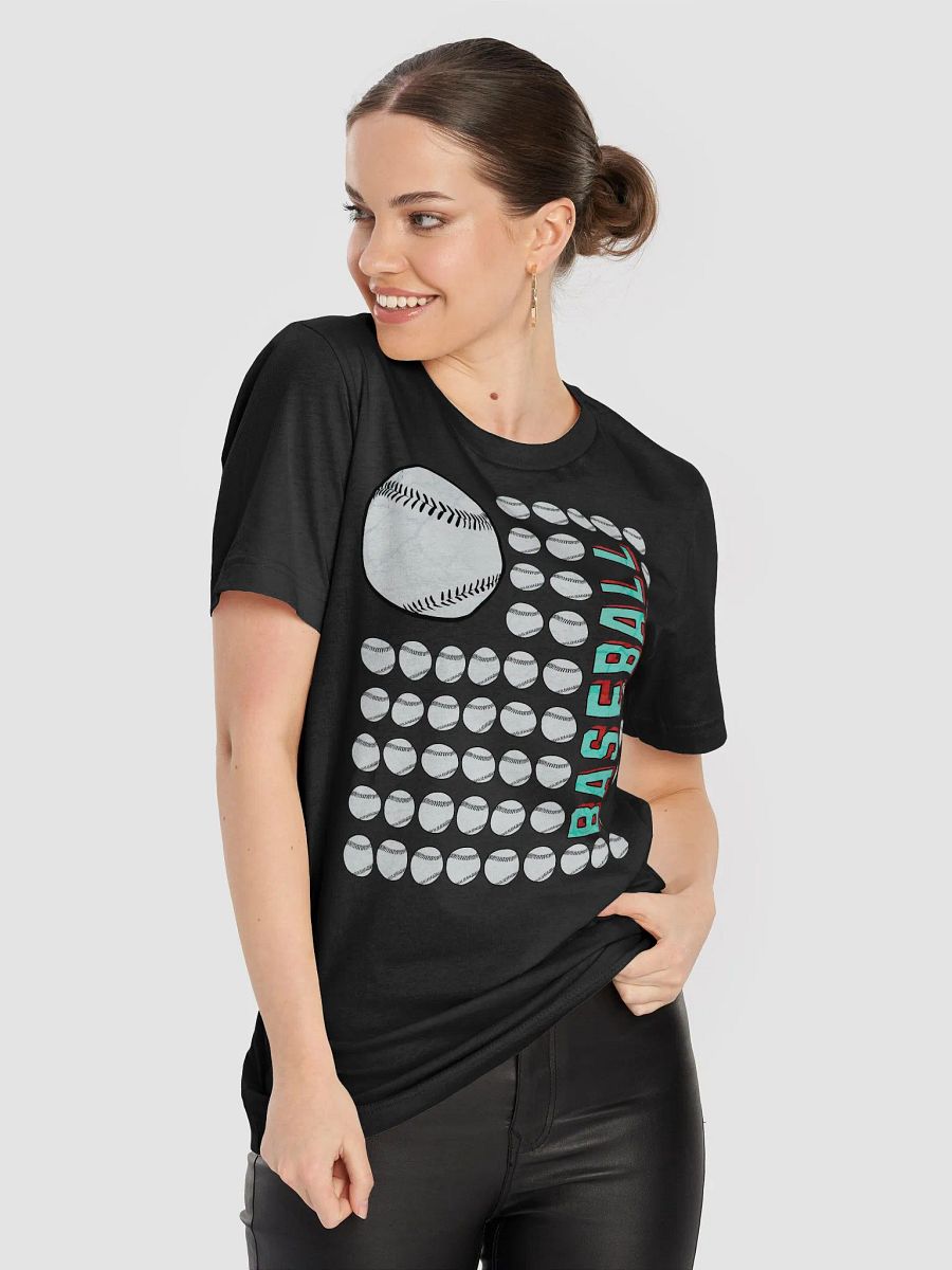 US Flag Baseball Home Run Style T-Shirt product image (11)