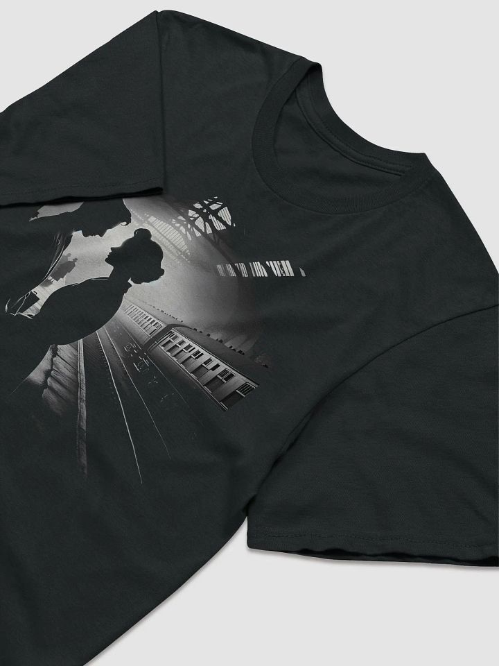 Parting Glance: Romance on the Railway Platform (Front Print Womens Tee) product image (2)