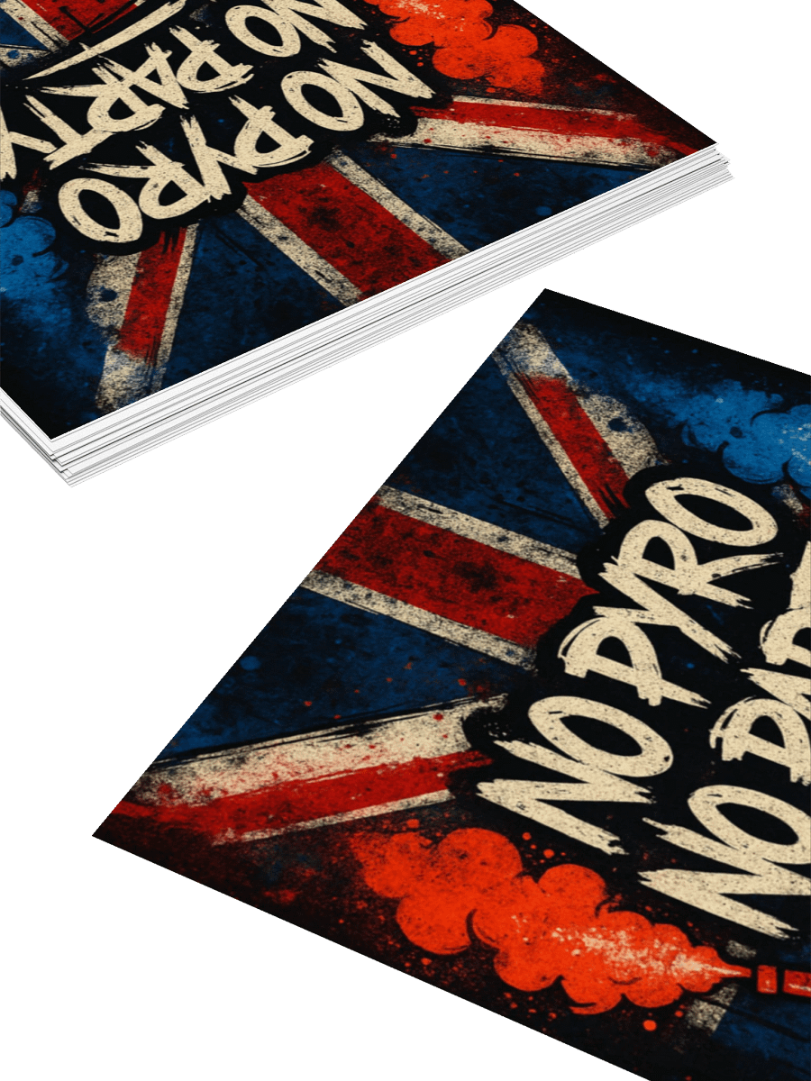 UBC "No Pyro No Party" Sticker product image (4)